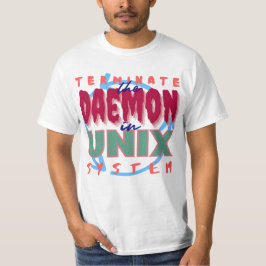 Daemonproces in Unix-systemen T-shirt
