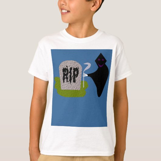 Daeth in the Cemetery Halloween Kinder T Shirt (Voorkant)