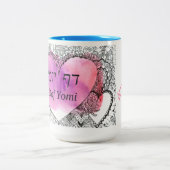 Daf Yomi Aramaic Version of "It is not moeilijk" Tweekleurige Koffiemok (Center)