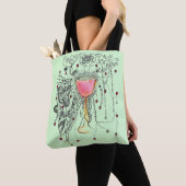Daf Yomi Hebreeuws Engels Aramees op Mint Green Tote Bag (Dichtbij)
