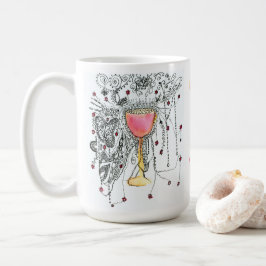 Daf Yomi Team Jalta Vuurwerk in Goblet Art Koffiemok