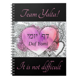 Daf Yomi Team Yalta "Het is niet moeilijk" Foto Notitieboek