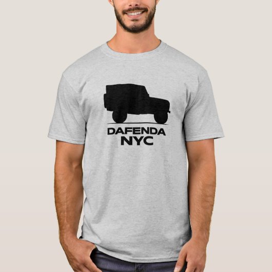 DAFENDA NYC Black Solid T-shirt (Voorkant)