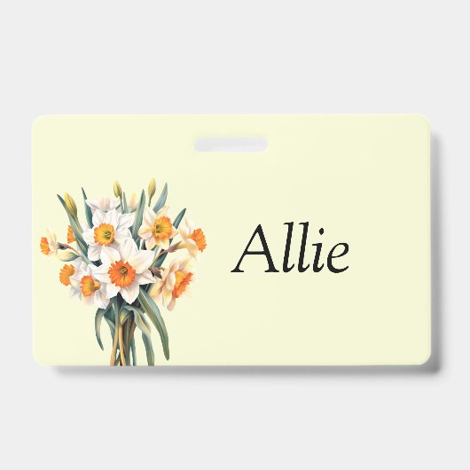 Daffodil Aanpasbare Badge (Voorzijde)