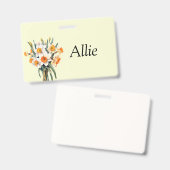 Daffodil Aanpasbare Badge (Voor- en achterkant)