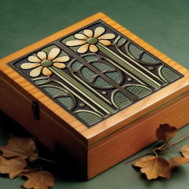 Daffodil Art Deco Bloemen Wanddecoratie Art Nouvea Tegeltje