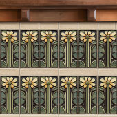 Daffodil Art Deco Bloemen Wanddecoratie Art Nouvea Tegeltje