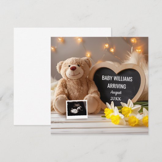 Daffodil Baby Aankondiging Social Media (Voorkant / Achterkant)