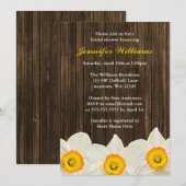 Daffodil Barn Wood Vrijgezellenfeest Kaart (Voorkant / Achterkant)