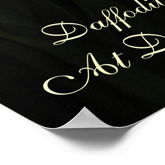 Daffodil bij Poster overdag (Hoek)