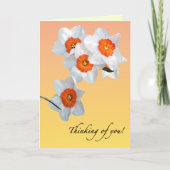 Daffodil Birthday Card Kaart (Voorkant)