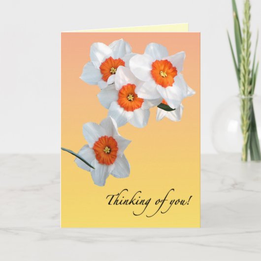 Daffodil Birthday Card Kaart (Voorkant)
