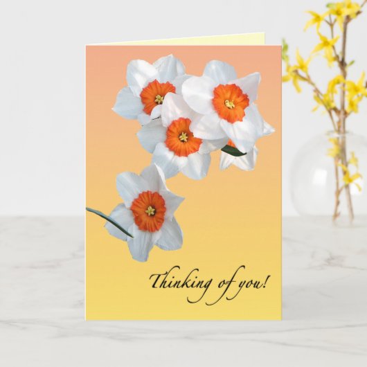 Daffodil Birthday Card Kaart (Gele Bloem)