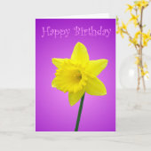 Daffodil Birthday Kaart (Gele Bloem)
