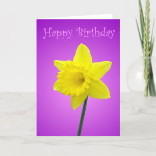 Daffodil Birthday Kaart