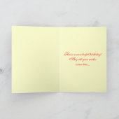 Daffodil Birthday Kaart (Binnen)