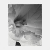 Daffodil Black en White Photography Fleece Deken (Voorkant)