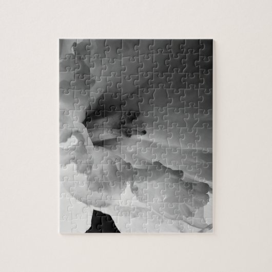 Daffodil Black en White Photography Legpuzzel (Verticaal)