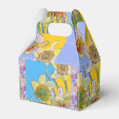 Daffodil Bloem Verschilderen florale Birthday Cake Bedankdoosjes (Achterkant)