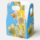 Daffodil Bloem Verschilderen florale Birthday Cake Bedankdoosjes (Geopend)