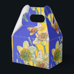 Daffodil Bloem Verschilderen florale Birthday Cake Bedankdoosjes<br><div class="desc">Daffodilbloem Waterverf florale Birthday Cake Box. Een glorieus product gemaakt van mijn originele schilderijen van de waterverf.</div>