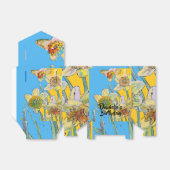 Daffodil Bloem Verschilderen florale Birthday Cake Bedankdoosjes (Uitgevouwen)