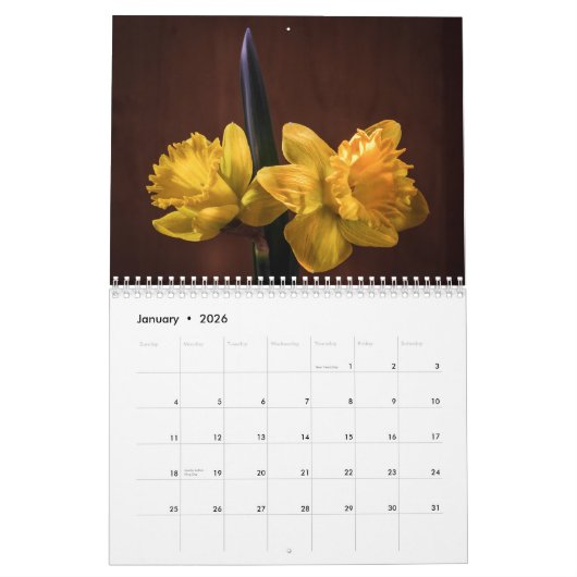Daffodil Bloemen Bloemen 2020 Kalender (Jan 2026)