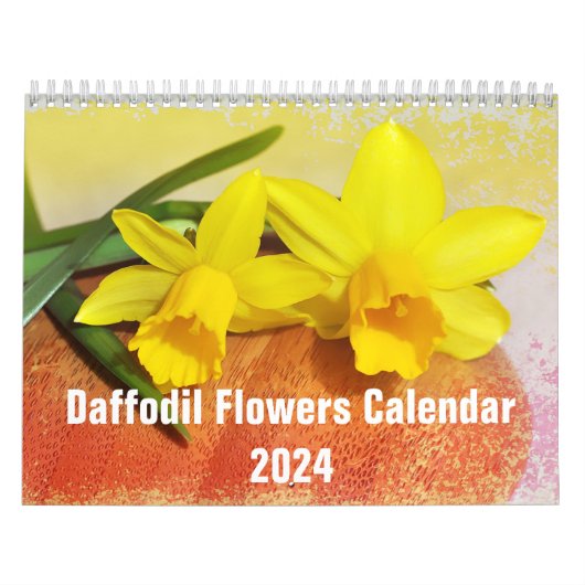 Daffodil Bloemen Floral 2024 Kalender (Hoes)