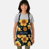 Daffodil bloemen geel bloemenpatroon schort (Insitu)