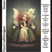 Daffodil Bloemenmeisje Fairy, Green DL5RF Decoupag Tissuepapier