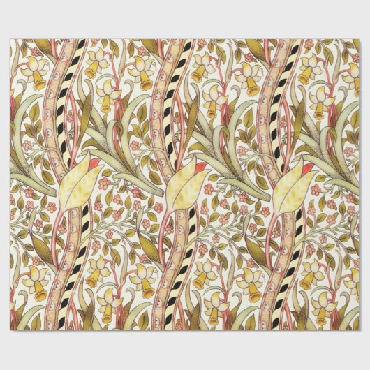  Daffodil Bloempatroon Cadeaupapier (Vlak)