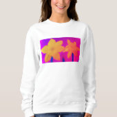 Daffodil Bloom Sweatshirt - Chalk Pastel Handmade (Voorkant)