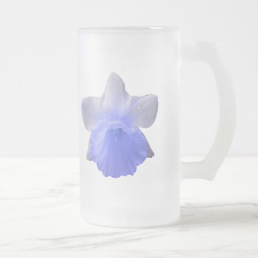 Daffodil Blue Frosted Glass Mok (Rechts)