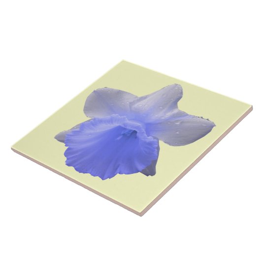 Daffodil Blue Tile Tegeltje (Zijkant)