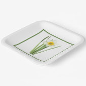 Daffodil Borded Botanische Kunst Papieren Bordje (Gebogen)