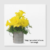Daffodil Bouquet met Citaat (Voorkant)