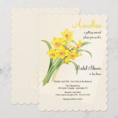 Daffodil Bouquet Vrijgezellenfeest Kaart (Voorkant / Achterkant)