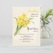 Daffodil Bouquet Vrijgezellenfeest Kaart (Staand voorkant)