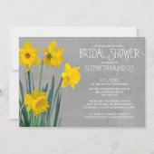 Daffodil Bridal Shower Invitations Kaart (Voorkant)