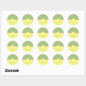 Daffodil bruiloft, souvenir stickers (Vel)