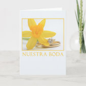 Daffodil bruiloft uitnodiging Spaans (Voorkant)