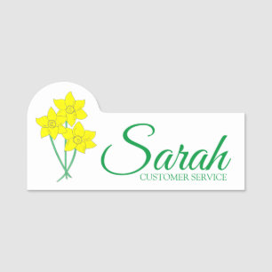 Daffodil Bunch Flower Shop Florist Floral Naamplaatje