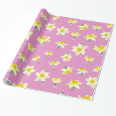 Daffodil. Cadeaupapier (Uitgerold)