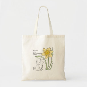 Daffodil canvas tas