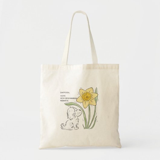 Daffodil canvas tas (Voorkant)
