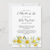 Daffodil Celebration of Life Funeral Kaart (Voorkant)