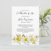 Daffodil Celebration of Life Funeral Kaart (Staand voorkant)