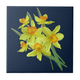 DAFFODIL CERAMIC TILE TEGELTJE