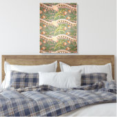 Daffodil Chintz', 1875 Canvas Afdruk (Insitu (Slaapkamer))