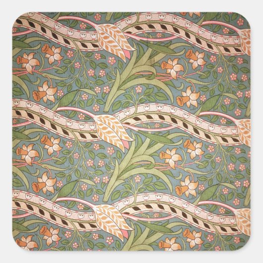 Daffodil Chintz', 1875 Vierkante Sticker (Voorkant)